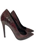 Snakeskin stilettos