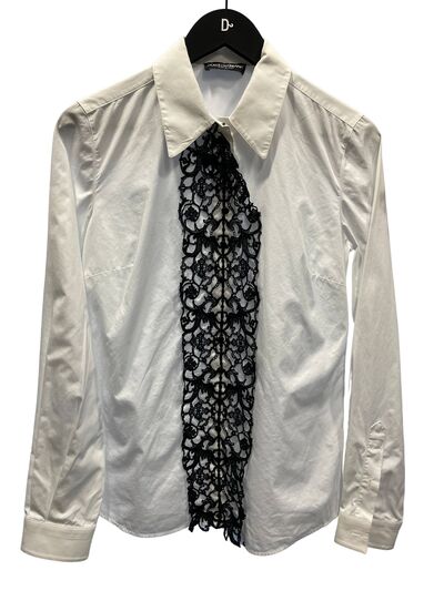 Macrame detail shirt