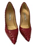 Leather stilettos