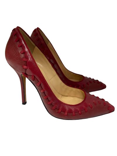 Leather stilettos