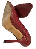 Leather stilettos