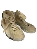 Suede high-top sneakers