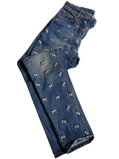 Printed jeans