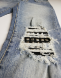 Distressed jeans