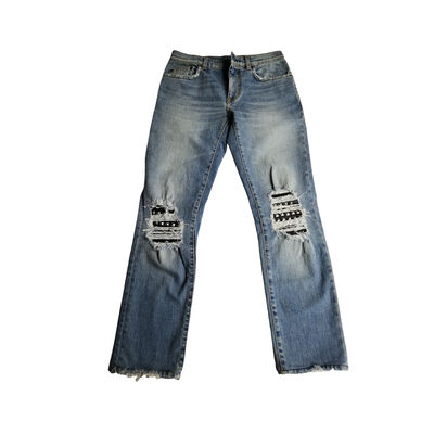 Distressed jeans