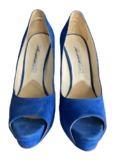 Suede open toe shoes