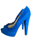 Suede open toe shoes