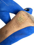 Suede open toe shoes