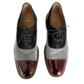 Tri-tone leather shoes