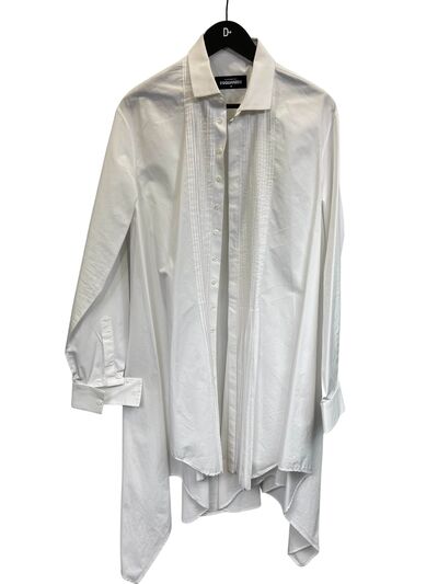Long pleated shirt