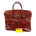 Croc leather bag
