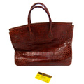 Croc leather bag