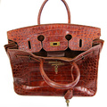 Croc leather bag