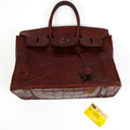 Croc leather bag