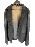 Wool & leather blazer