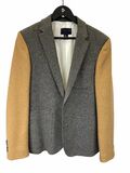 Grey and brown blazer