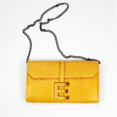 Snakeskin clutch