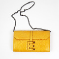 Snakeskin clutch