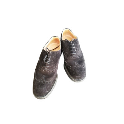 Suede oxford shoes