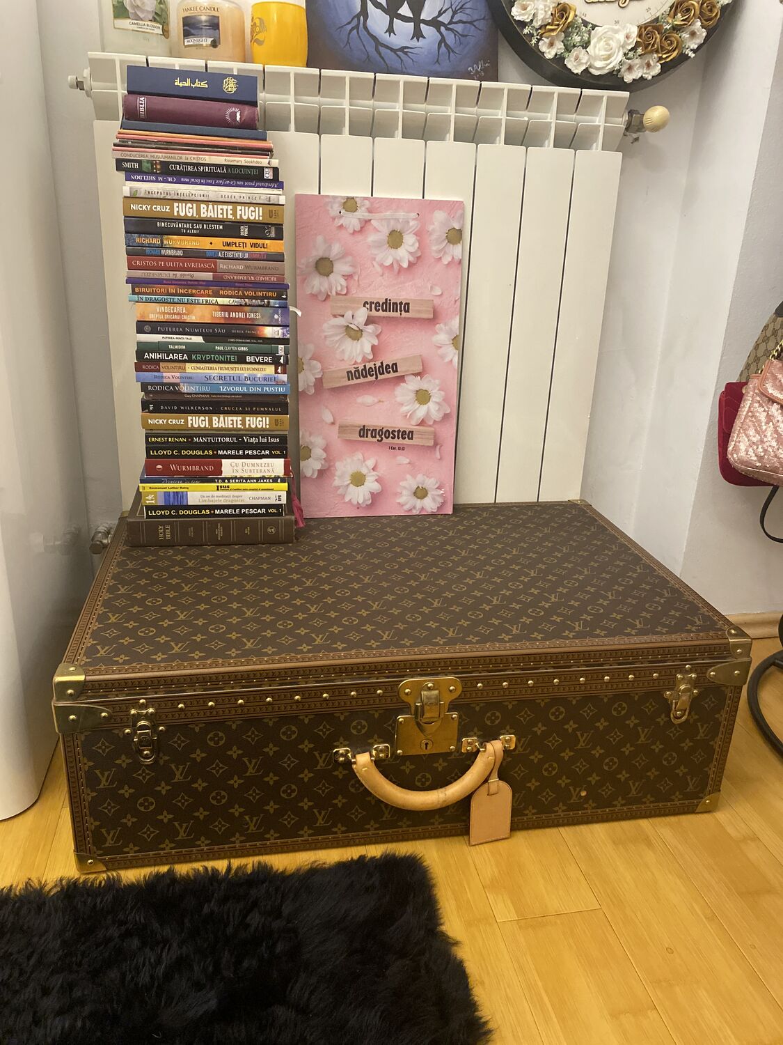 Louis Vuitton Alzer 80 suitcase, Louis Vuitton steamer trunk - Les