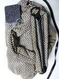 Grey textile bag