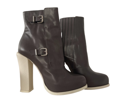 Leather boots