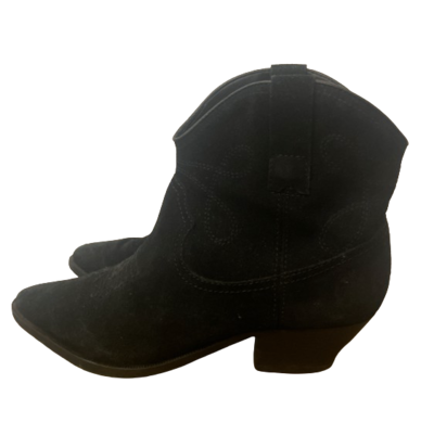 Suede cowboy boots