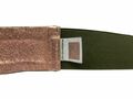 Canvas leather belt
