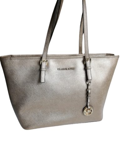 Leather tote bag