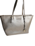 Leather tote bag