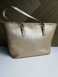 Leather tote bag
