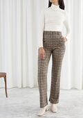 Wool flare pants