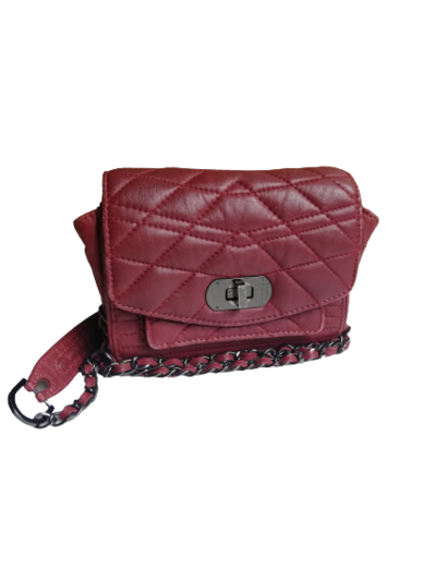 Leather shoulder bag