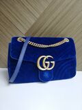 Quilted Velvet Marmont Bag