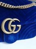 Quilted Velvet Marmont Bag
