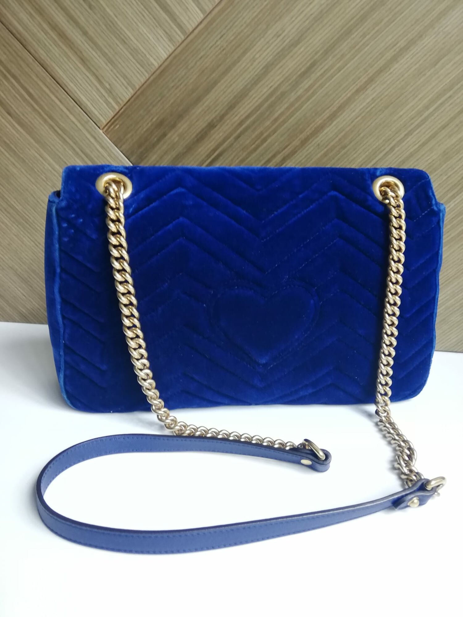 Quilted Velvet Marmont Bag