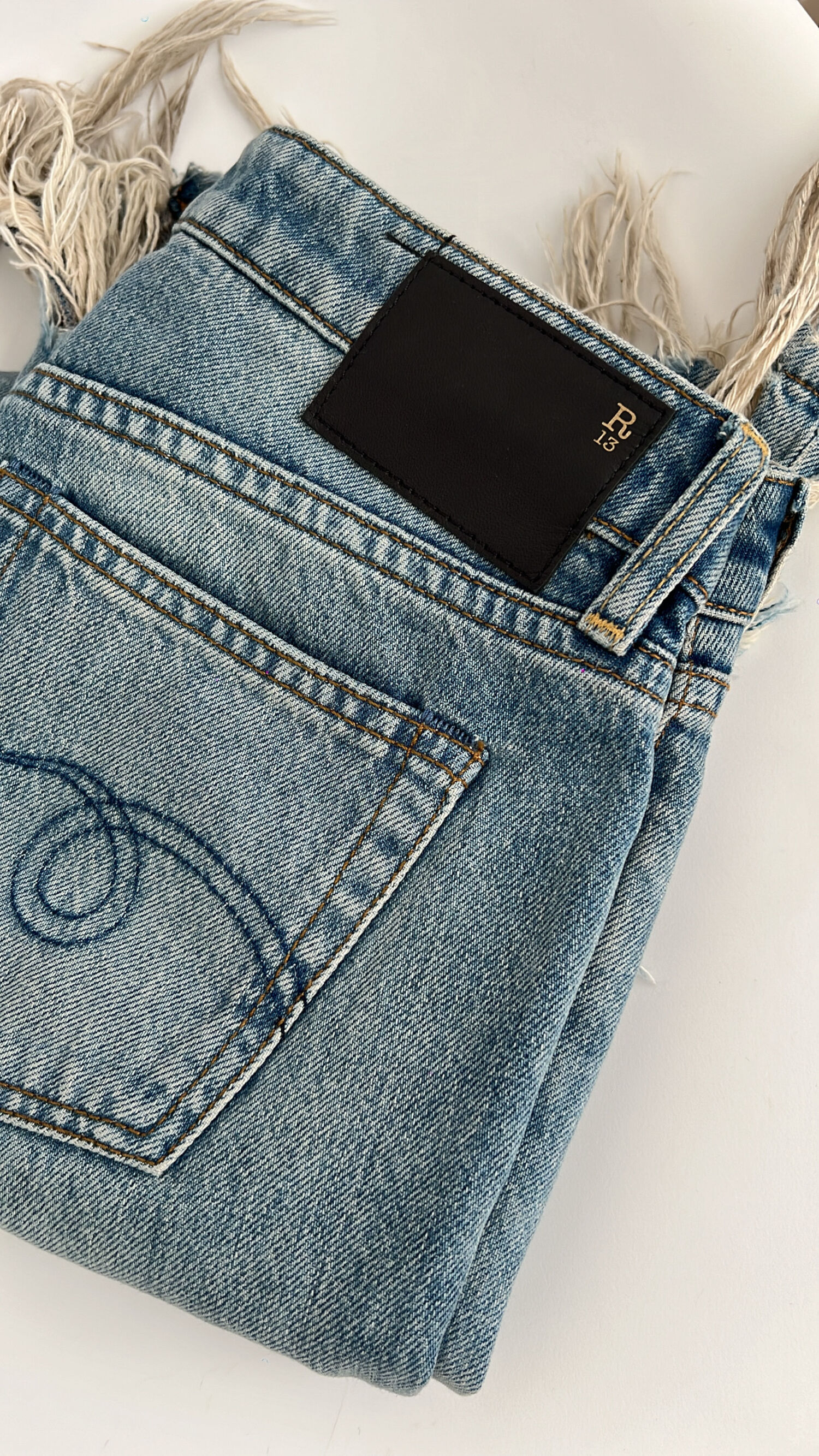 Gear BB Distressed Denim Bag Clothing 