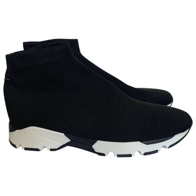 Cotton laceless sneakers