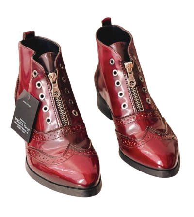 Leather oxford boots