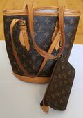 Leather Bucket Handbag