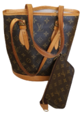 Leather Bucket Handbag