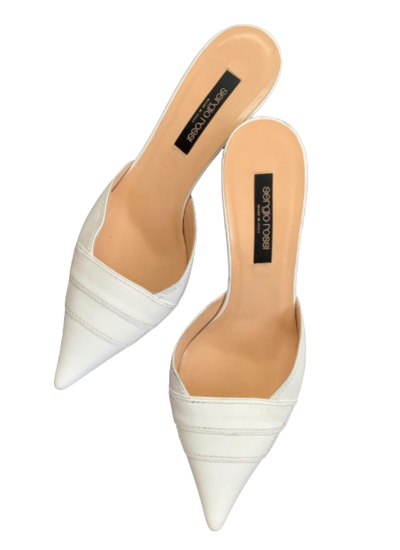 Leather slides