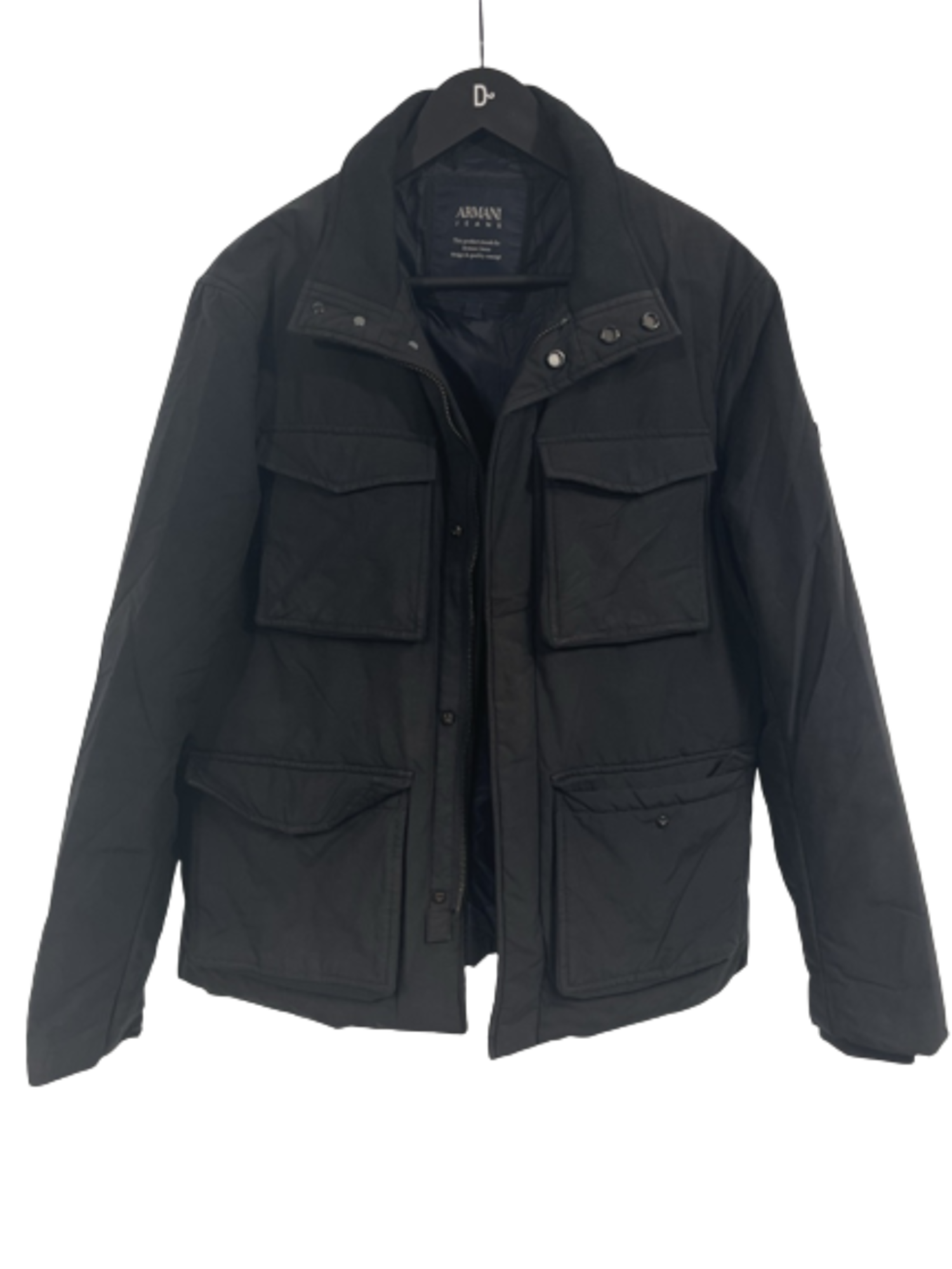 Armani jeans black jacket top