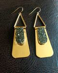 Exagerated Golden Earrings
