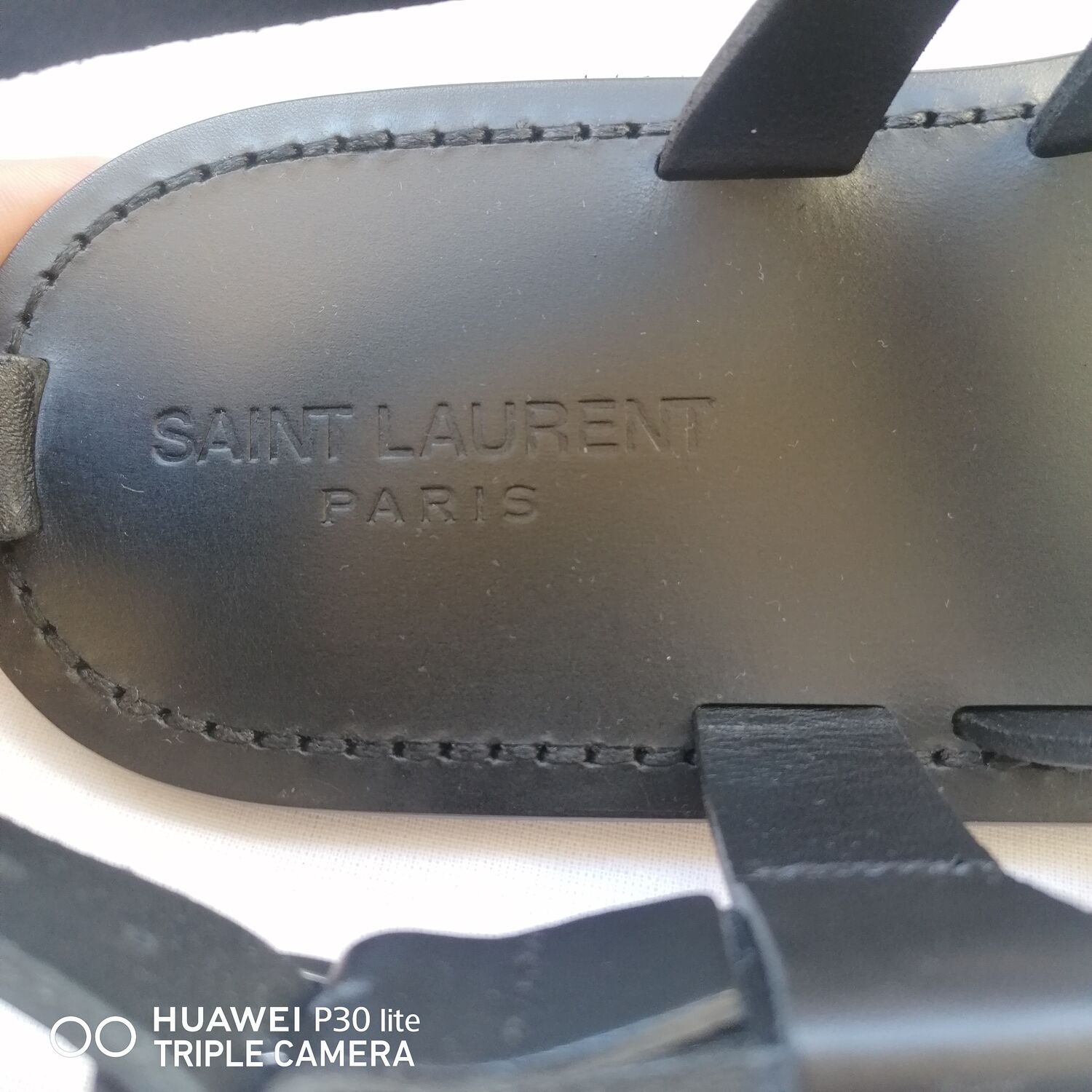 Leather Gladiator Sandals Saint-Laurent - IT 42, buy pre-owned at