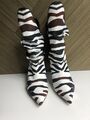 Zebra Slouch Boots