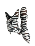 Zebra Slouch Boots
