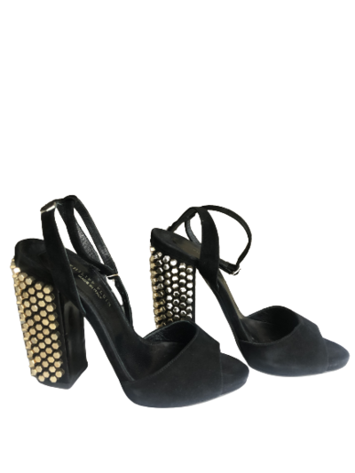 Suede Block heels Sandals
