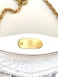 Croc leather handbag
