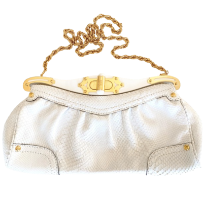 Croc leather handbag